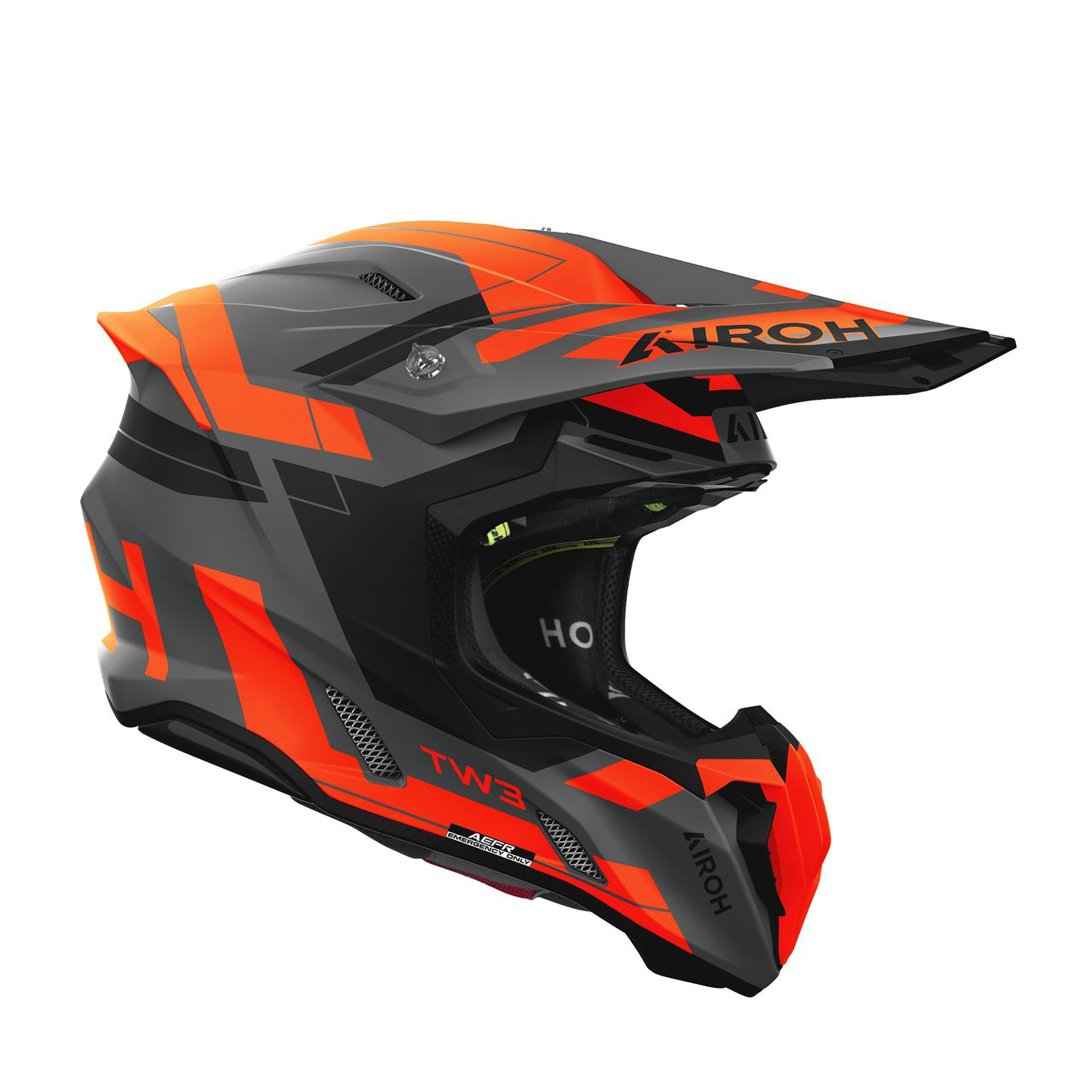 Capacete AIROH TWIST 3 DYNASTY Laranja Mate
