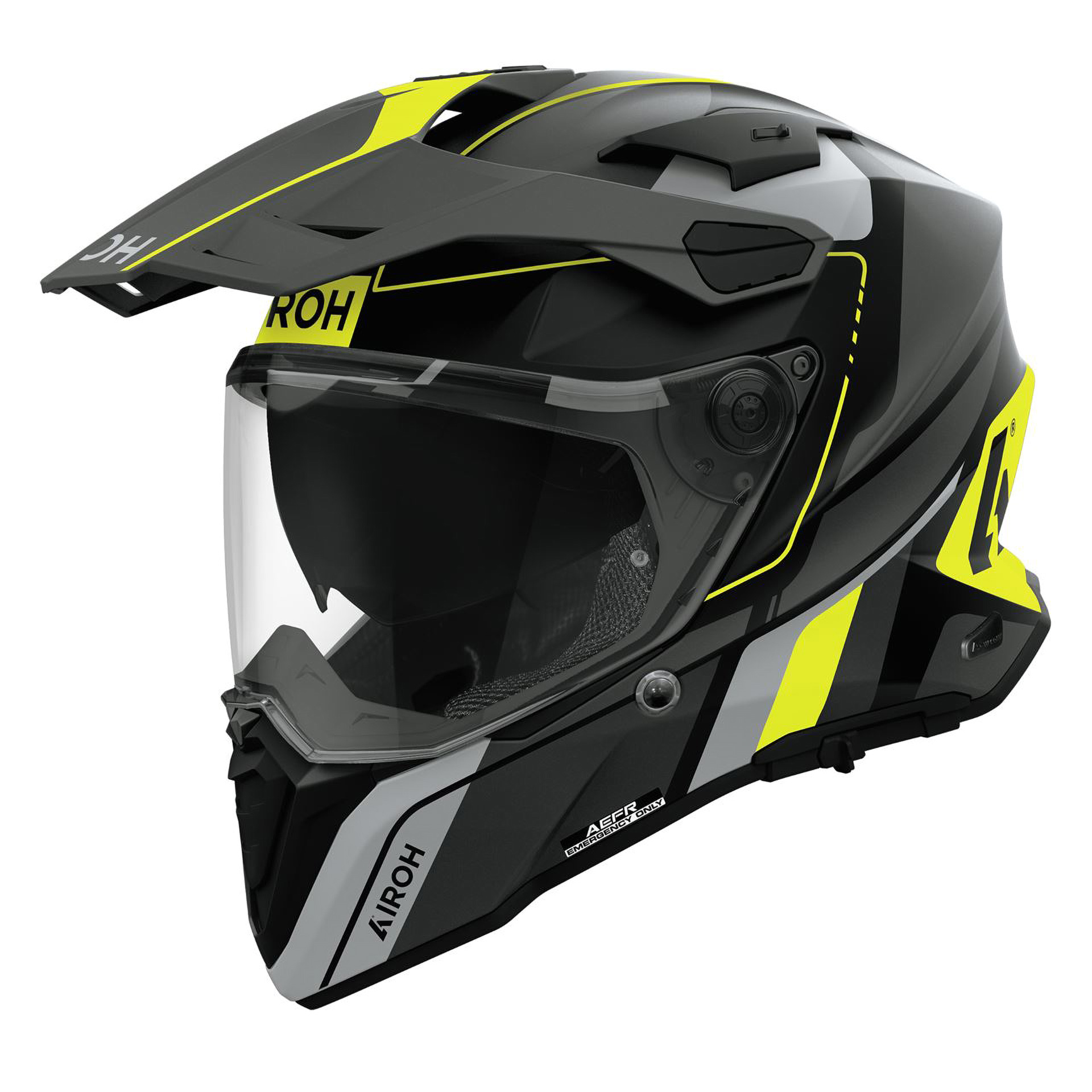Capacete AIROH COMMANDER 2 SKIP Amarelo Mate