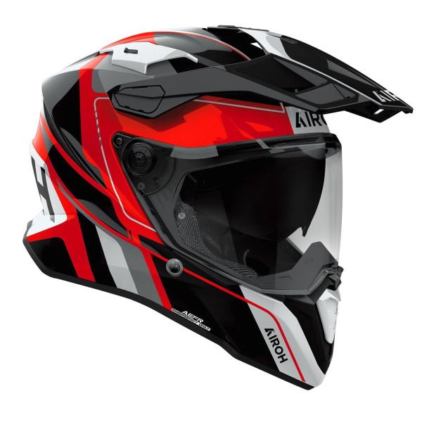 Capacete AIROH COMMANDER 2 SKIP Vermelho Gloss