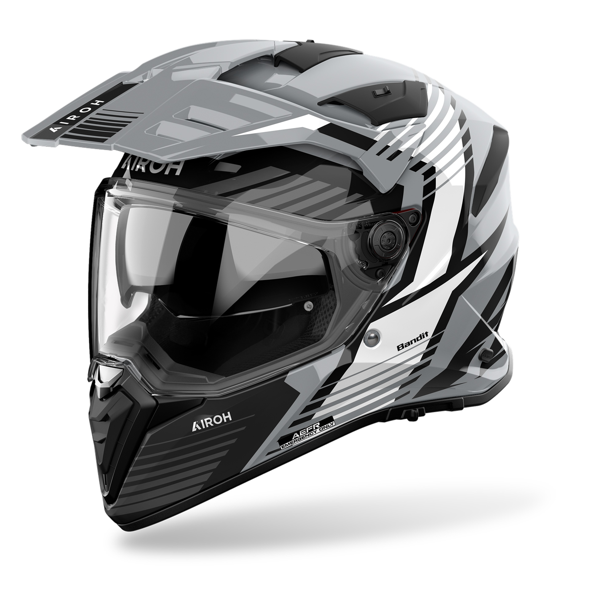 Capacete AIROH BANDIT SPICY Cinza Gloss