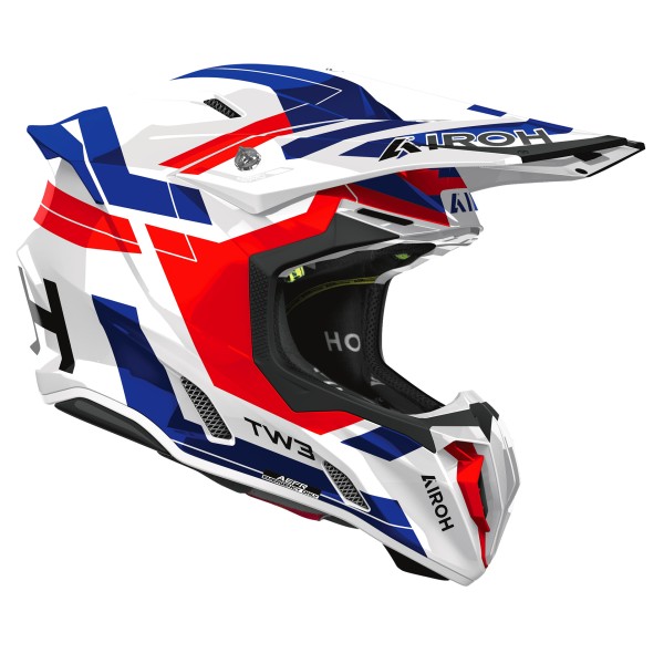 Capacete AIROH TWIST 3 DYNASTY Azul/Vermelho Gloss
