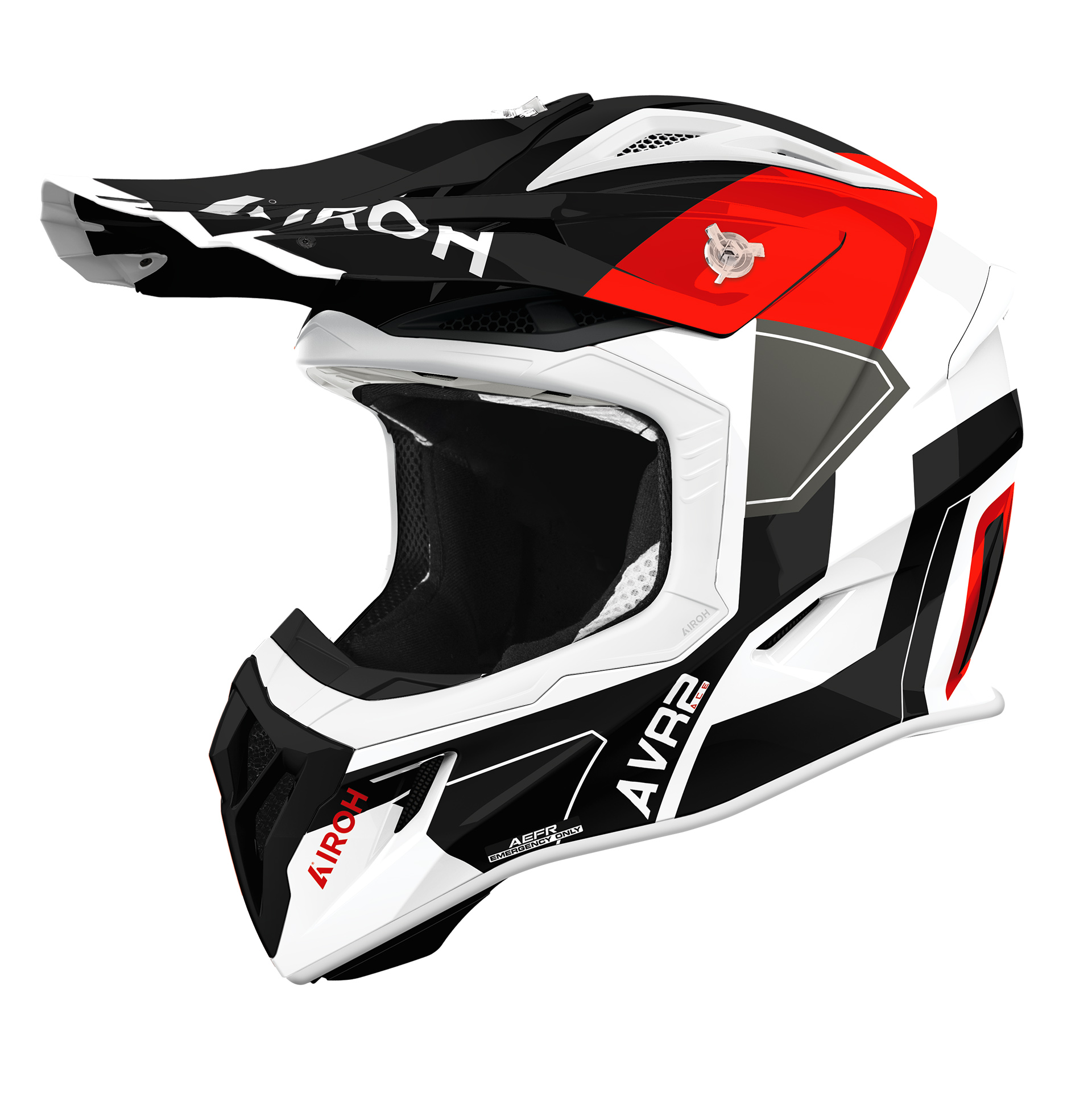 Capacete AIROH AVIATOR ACE 2 SHIELD Vermelho Gloss