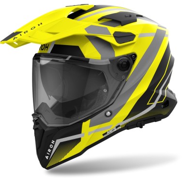 Capacete COMMANDER DUO Amarelo Matt AIROH 2020 Capacete COMMANDER DUO Amarelo Matt AIROH 2020