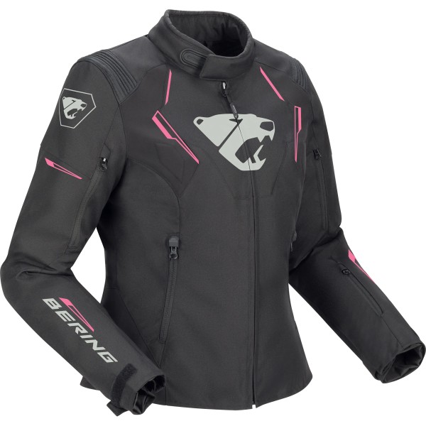 Blusão BERING Lady THUNDER Preto/Cinza/Rosa