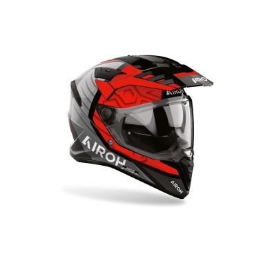 Capacete AIROH BADX-X CUBE Vermelho