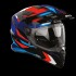 Capacete AIROH BADX-X GLITCH Azul/Vermelho