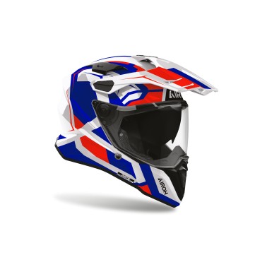 Capacete AIROH COMMANDER 2 POLAR Azul/Vermelho